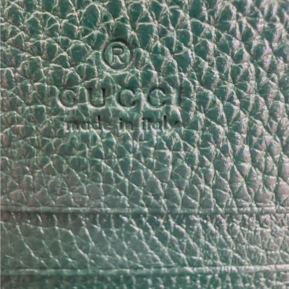 Gucci Forest Green Leather Bag with Gold Accents - Picture 7 of 8